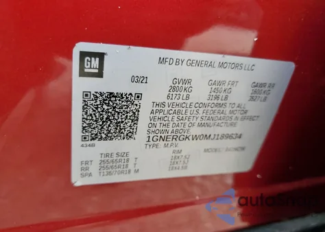 1GNERGKW0MJ189634
